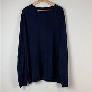John Varvatos Dark Blue Long Sleeve Tee Size XXL